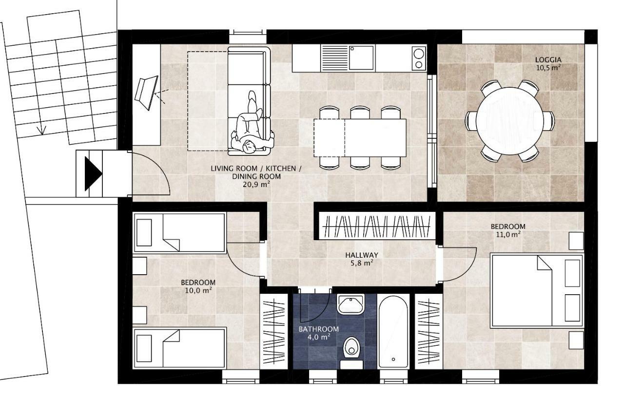 Kala Mendula Apartament Sutivan